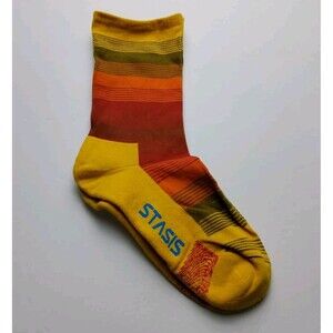 Voxx Life Stasis Neuro Socks Wellness Crew Stripes Size M (Wo 7.5-11, M 6-9)